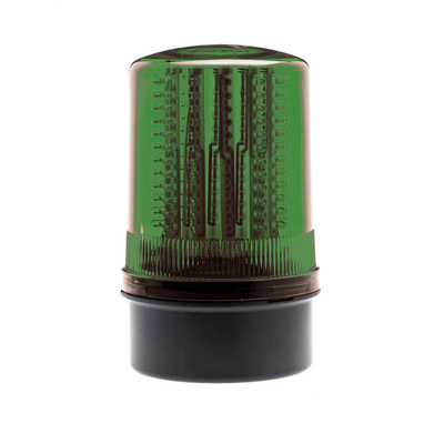 Moflash LED201 Series Green Multiple Effect Beacon, 24 V, Box Mount, Surface Mount, LED Bulb, IP65