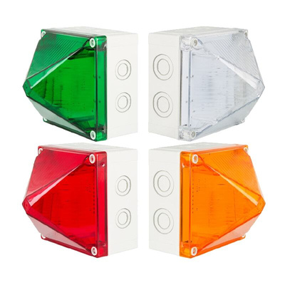 Moflash LED700 Series Amber Multiple Effect Beacon, 85 → 280 V, Surface Mount, LED Bulb, IP66, IP67