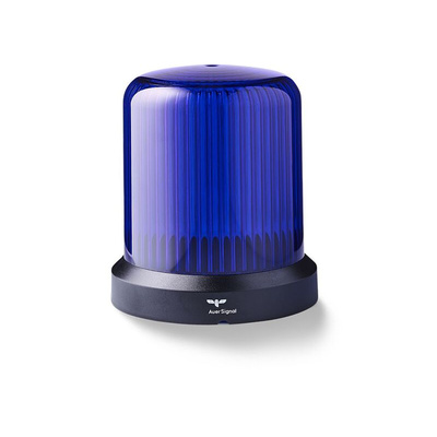 AUER Signal RDMHP Series Blue Dimming, Flashing, Pulsating, Rotating, Steady, Strobe Beacon, 12 V dc, Horizontal, Tube