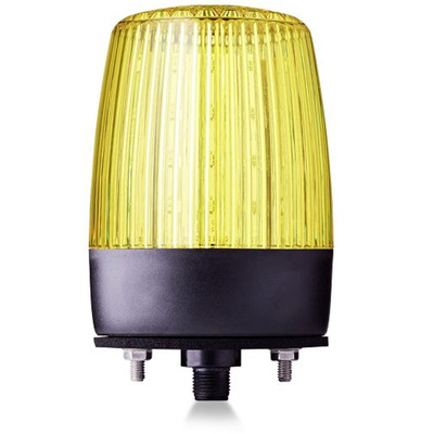 AUER Signal PDMC5 Series Yellow Flashing, Rotating, Steady, Strobe Beacon, 24 V ac/dc, Horizontal, Tube Mounting,