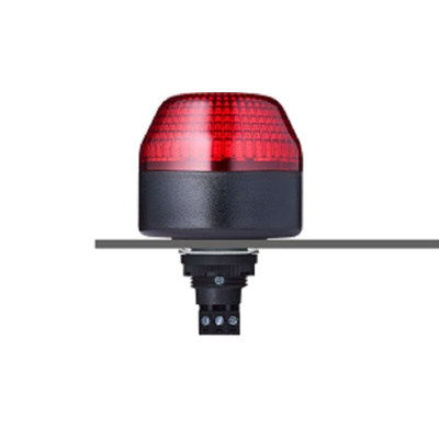AUER Signal IBL Series Red Multiple Effect Beacon, 230-240 V ac, Panel Mount, LED Bulb, IP65