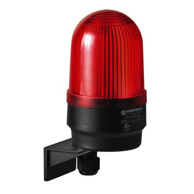 Werma 215 Series Red Flashing Beacon, 24 V, Wall Mount, Xenon Bulb