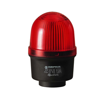 Werma 219 Series Clear Continuous lighting Beacon, 12 → 230 V, Tube Mounting, Filament Bulb