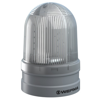 Werma 262 Series Clear Rotating Light Module, 12 → 24 V, Multiple, LED Bulb