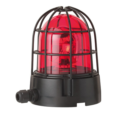 Werma 839 Series Yellow Rotating Beacon, 115 → 230 V, Base Mount, Incandescent Bulb