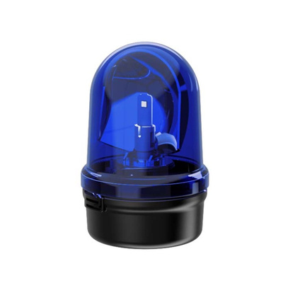 Werma 885 Series Blue Rotating Beacon, 115 → 230 V, Base Mount, LED Bulb