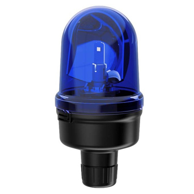 Werma 885 Series Blue Rotating Beacon, 115 → 230 V, Base Mount, LED Bulb