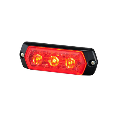 Patlite 1M1 Series Red Multiple Effect Warning Light, 12 → 24 V, Indoor/Outdoor, LED Bulb, IP68