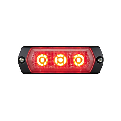 Patlite 1M1 Series Red Multiple Effect Warning Light, 12 → 24 V, Indoor/Outdoor, LED Bulb, IP68