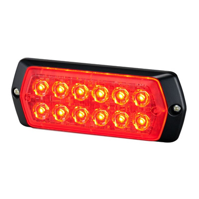 Patlite 2M1 Series Red Multiple Effect Warning Light, 12 → 24 V, Indoor/Outdoor, LED Bulb, IP68
