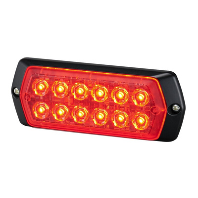 Patlite 2M1 Series Red Multiple Effect Warning Light, 12 → 24 V, Indoor/Outdoor, LED Bulb, IP68