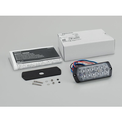 Patlite 2M1 Series Yellow Multiple Effect Warning Light, 12 → 24 V, Indoor/Outdoor, LED Bulb, IP68