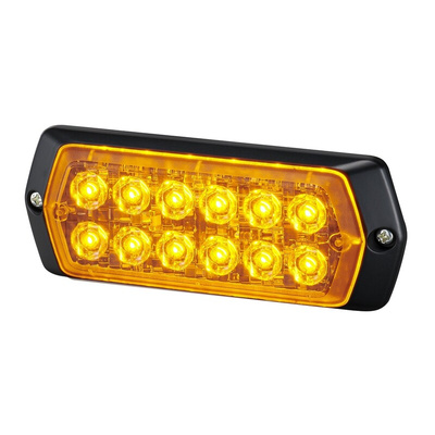 Patlite 2M1 Series Yellow Multiple Effect Warning Light, 12 → 24 V, Indoor/Outdoor, LED Bulb, IP68