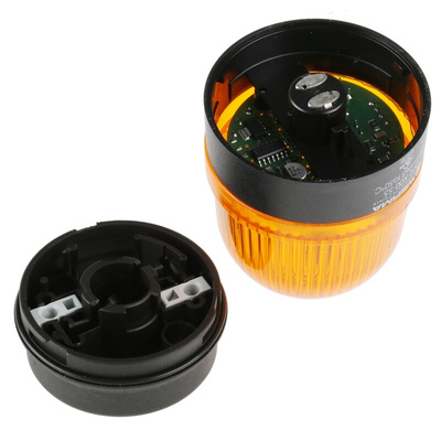 Werma BM 202 Series Yellow Flashing Beacon, 24 V dc, Wall Mount, Xenon Bulb, IP65