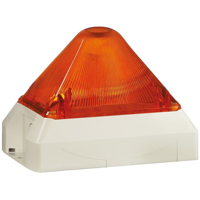 Pfannenberg PY X-M-10 Series Amber Flashing Beacon, 230 V ac, Panel Mount, Xenon Bulb