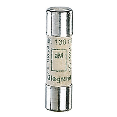 Legrand 1A Ceramic Cartridge Fuse, 10 x 38mm