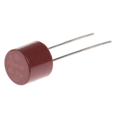 LittelfusePC Board Non Resettable Fuse, Radial 500mA, 250V ac