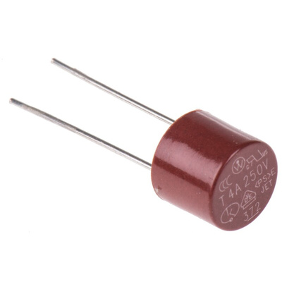 LittelfusePC Board Non Resettable Fuse, Radial 4A, 250V ac