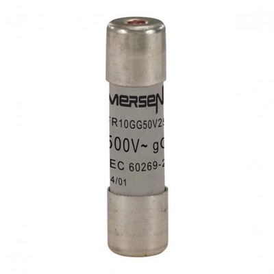 Mersen 25A Slow-Blow Ceramic Cartridge Fuse, 10 x 38mm