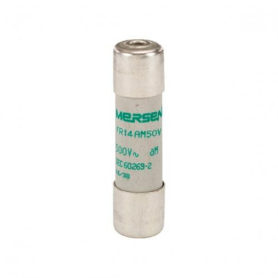 Mersen 40A Slow-Blow Ceramic Cartridge Fuse, 14 x 51mm