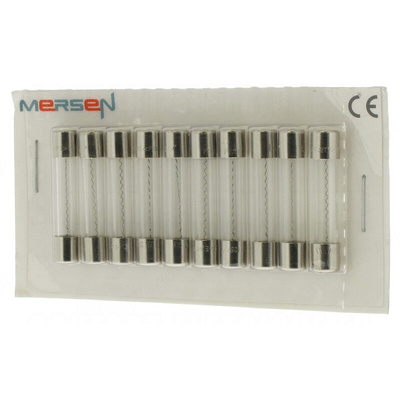 Mersen 1.6A F Glass Cartridge Fuse, 6.3 x 32mm