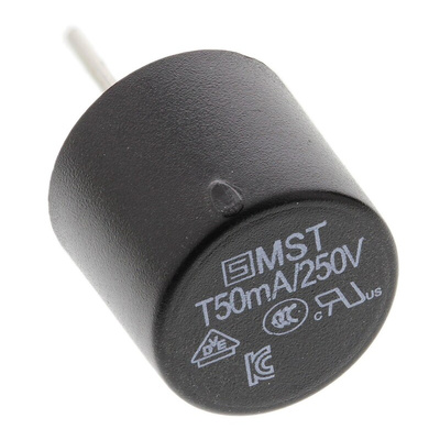 SchurterPC Board Non Resettable Fuse, Radial 50mA, 250V ac