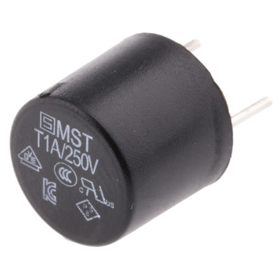 SchurterPC Board Non Resettable Fuse, Radial 1A, 250V ac