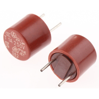 WickmannPC Board Non Resettable Fuse, Radial 1A, 250V ac