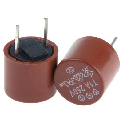 RS PROPC Board Non Resettable Fuse, Radial 1A, 250V ac