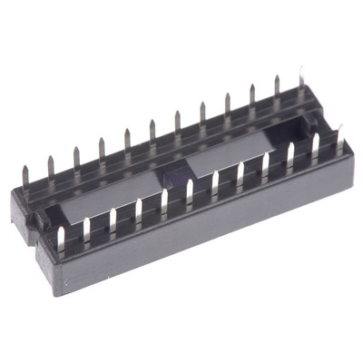 ASSMANN WSW 2.54mm Pitch Vertical 24 Way, Through Hole Stamped Pin Open Frame IC Dip Socket, 1A