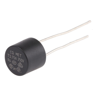 RS PROPC Board Non Resettable Fuse, Radial 3.15A, 250V