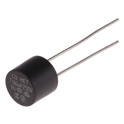 RS PROPC Board Non Resettable Fuse, Radial 160mA, 250V