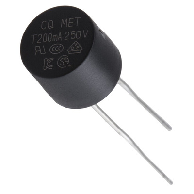 RS PROPC Board Non Resettable Fuse, Radial 200mA, 250V