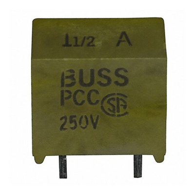 EatonPC Board Non Resettable Fuse, Radial 2A, 250V ac