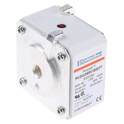 Mersen 1kA size 33 FF Square Body Fuse, aR, 700V