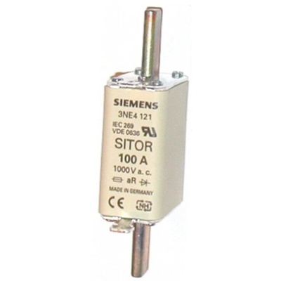 Siemens 100A Centred Tag Fuse, NH0, 1000V ac
