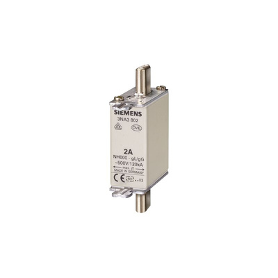 Siemens 63A NH Fuse, NH000, 500V ac