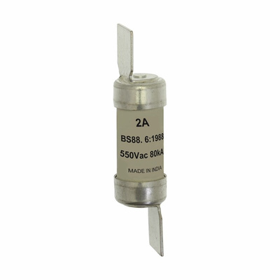 Eaton 2A British Standard Fuse, F1, 550V ac