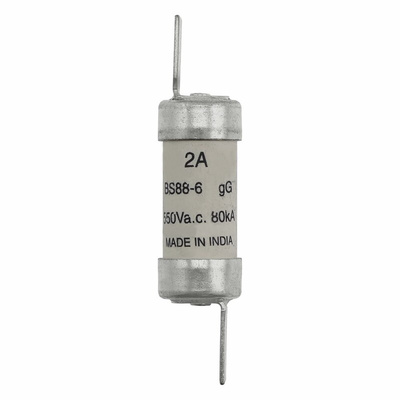 Eaton 2A British Standard Fuse, F1, 550V ac