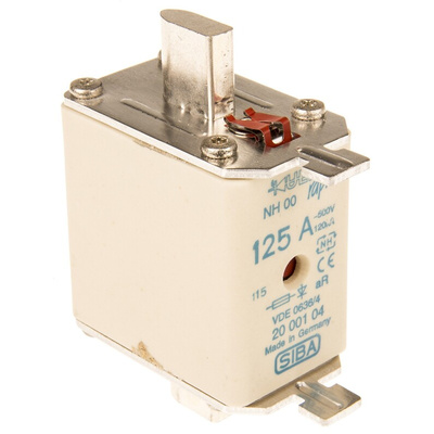 SIBA 125A NH Fuse, NH00, 500V ac