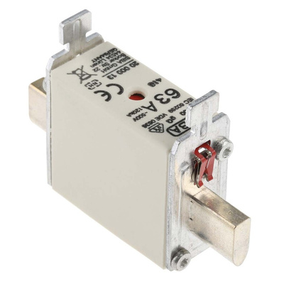 SIBA 63A NH Fuse, NH000, 500V ac