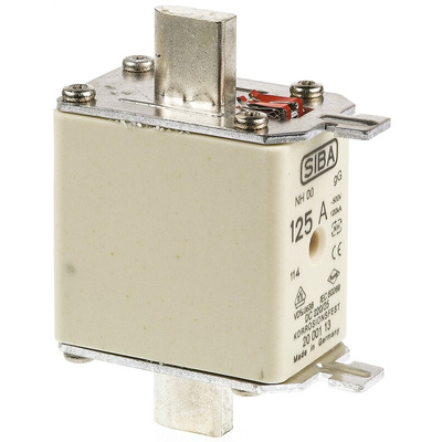 SIBA 125A NH Fuse, NH00, 500V ac