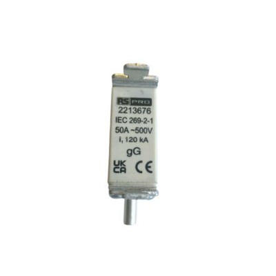 RS PRO 50A NH Fuse, NH000, 415V ac