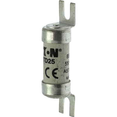 Eaton 25A British Standard Fuse, A1, 550V ac, 44.5mm