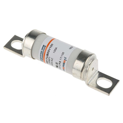 Mersen 100A British Standard Fuse, 17 x 49mm, 690V, 61 → 65.5mm