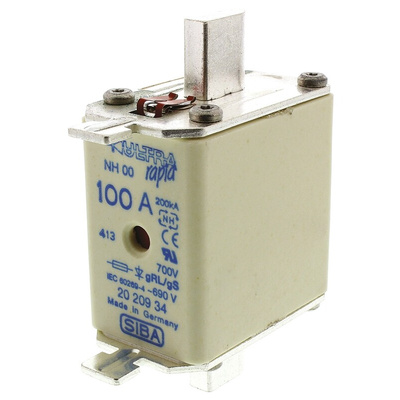 SIBA 100A NH Fuse, NH00, 690V ac