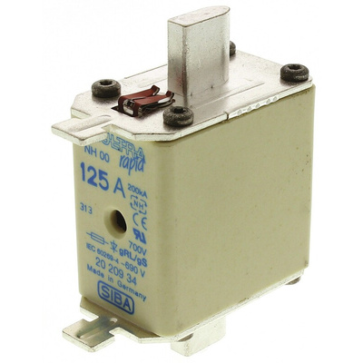 SIBA 125A NH Fuse, NH00, 690V ac
