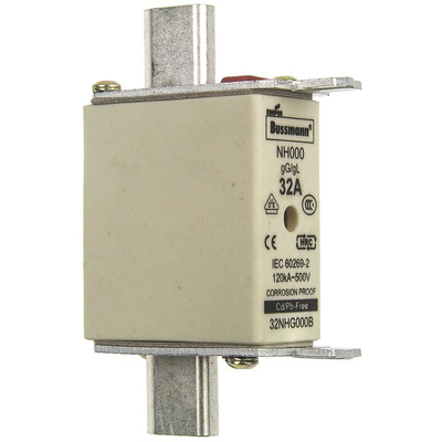 Eaton 32A Centred Tag Fuse, NH000, 500V ac