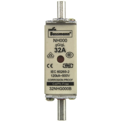 Eaton 32A Centred Tag Fuse, NH000, 500V ac