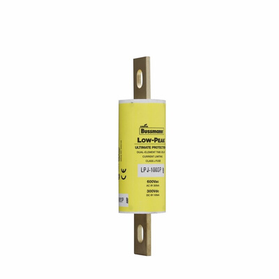 Eaton 100A Centred Tag Fuse, 1.13 x 4.63in, 300V ac, 92.2mm